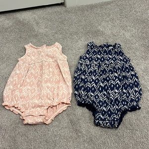 Baby Girl Rompers (Size 12-18M)